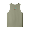 Back: BUG Longline Loose Tank in Matcha Green - Rarileto
