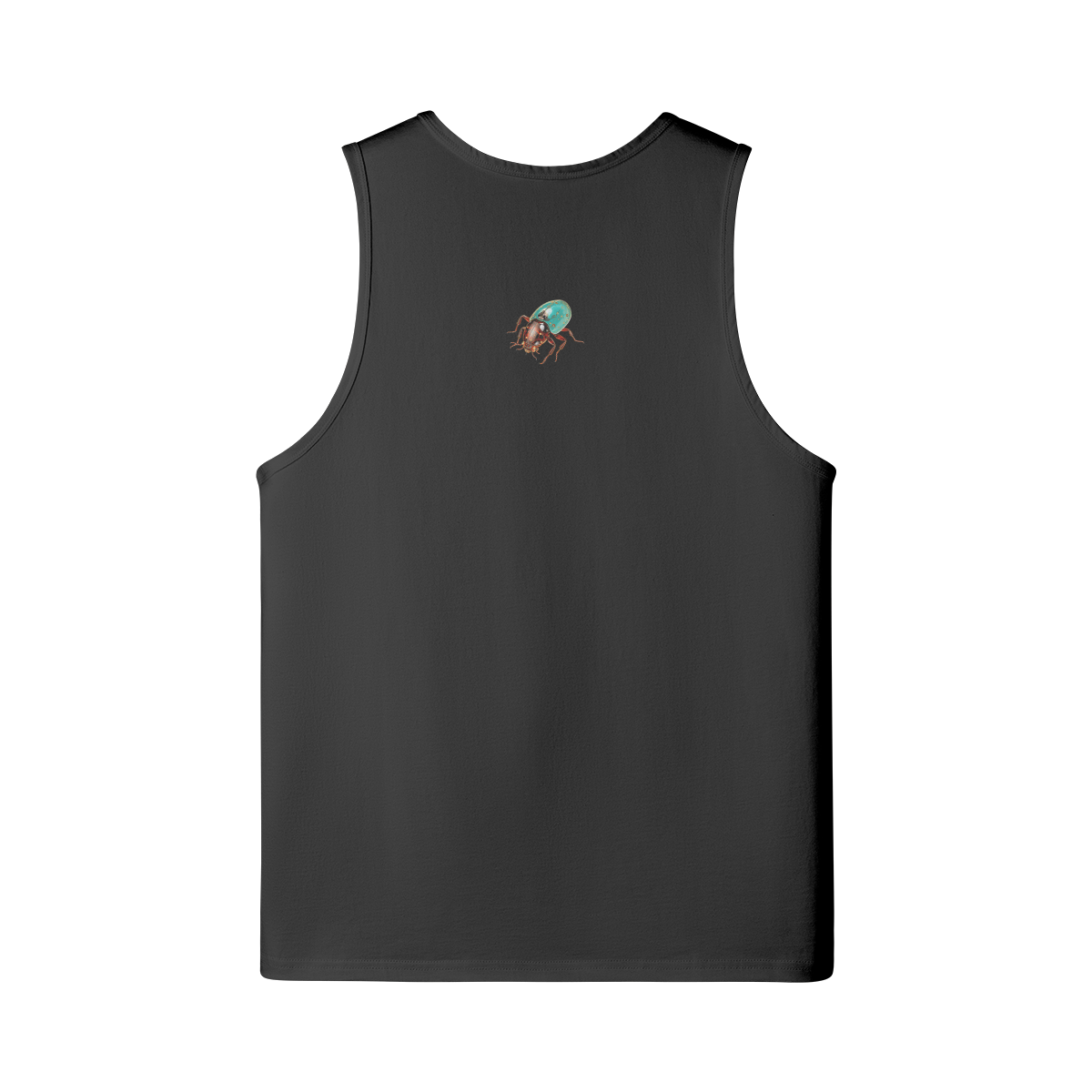 Back: BUG Longline Loose Tank in Black - Rarileto
