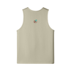 Back: BUG Longline Loose Tank in Rice Apricot - Rarileto
