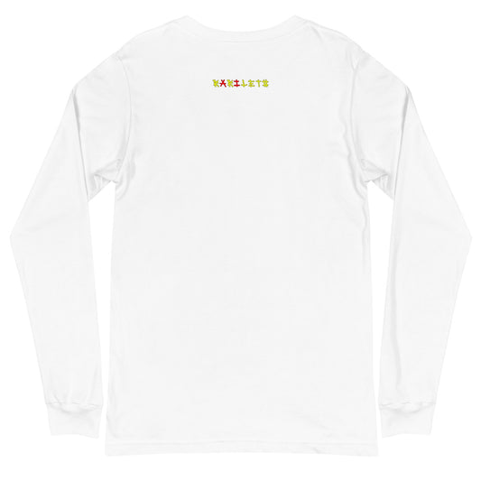 CAT COSPLAY Long Sleeve Tee in White - Rarileto - Back View