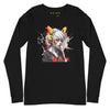 CAT COSPLAY Long Sleeve Tee in Black - Rarileto - Front View