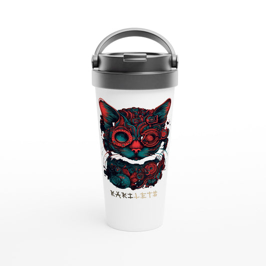 CAT CYBORG Travel Mug - Rarileto