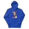 CAT GIRL Hoodie in Team Royal - Rarileto - Front View