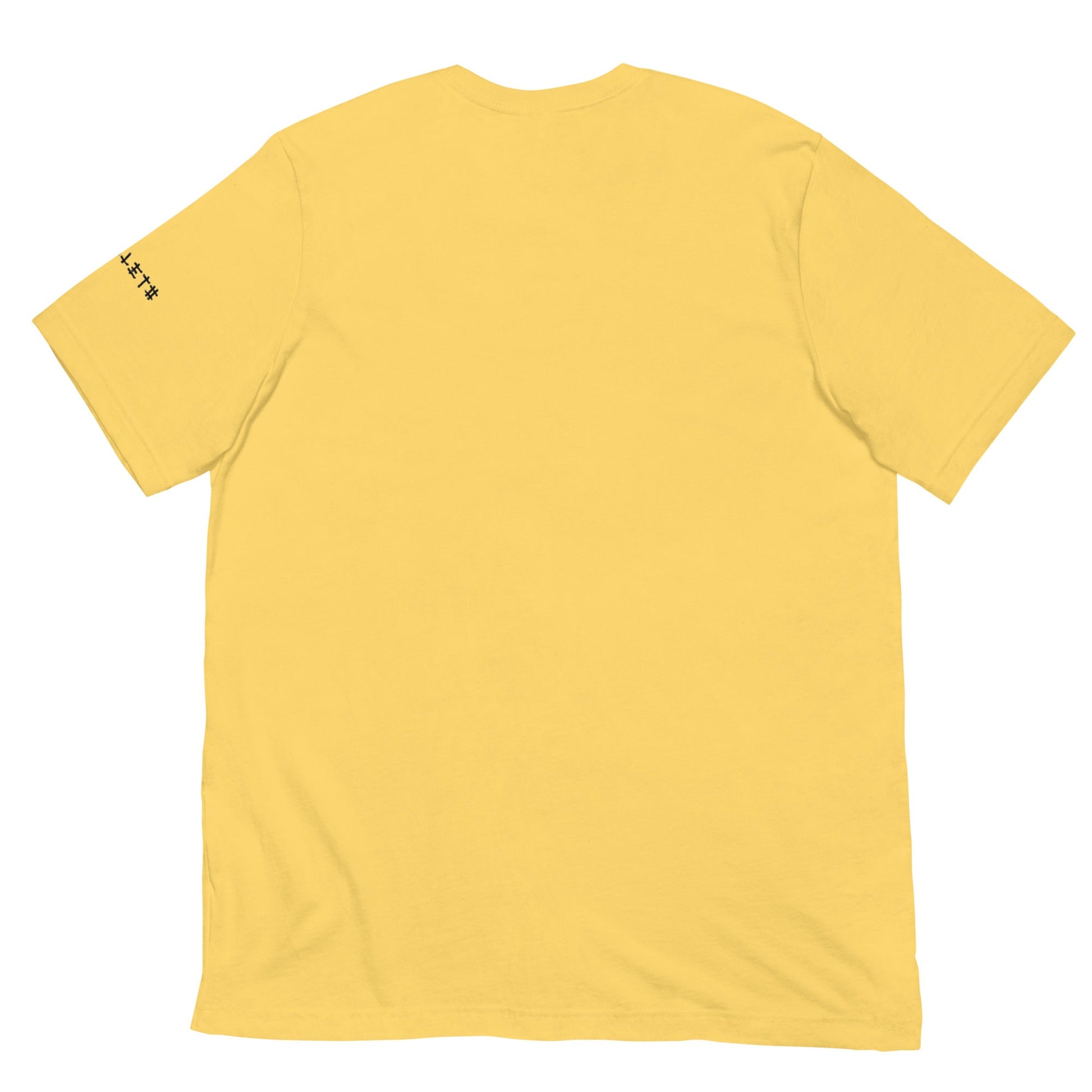 Back Maize Yellow: CAT GIRL Premium Crewneck T-Shirt in Maize Yellow