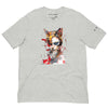 Front Athletic Heather: CAT GIRL Premium Crewneck T-Shirt in Athletic Heather