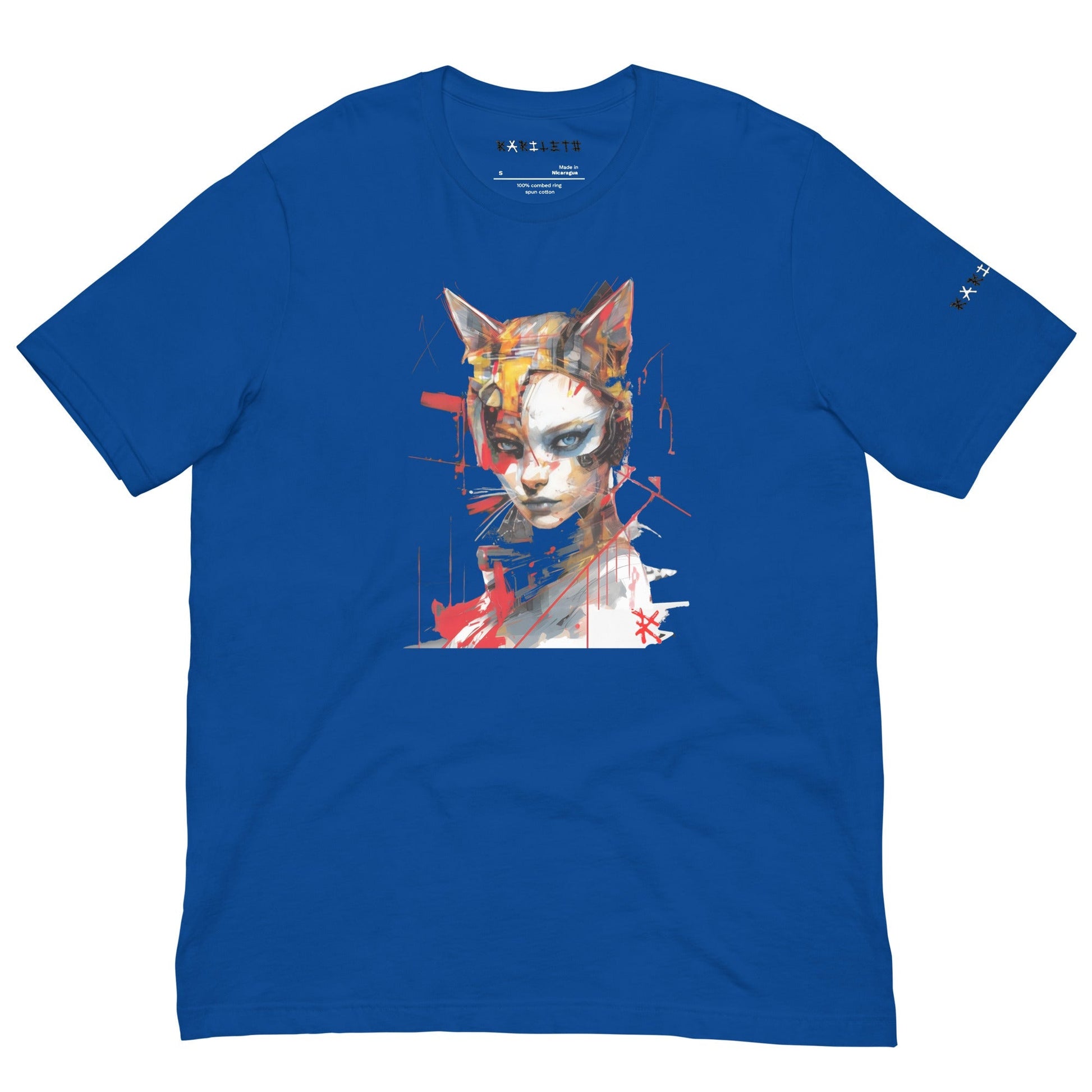 Front Royal: CAT GIRL Premium Crewneck T-Shirt in Royal