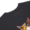 CAT GIRL Premium Heavyweight T-Shirt in Charcoal Heather - Rarileto - Front Neck View
