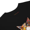 CAT GIRL Premium Heavyweight T-Shirt in Black - Rarileto - Front Neck View
