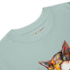 CAT GIRL Premium Heavyweight T-Shirt in Agave - Rarileto - Front Neck View
