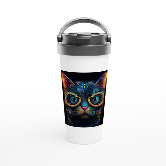 CAT GLOWING travel Mug - Rarileto