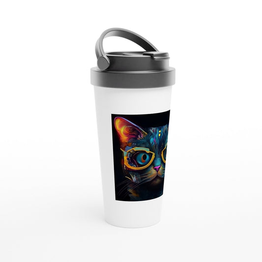 CAT GLOWING travel Mug - Rarileto