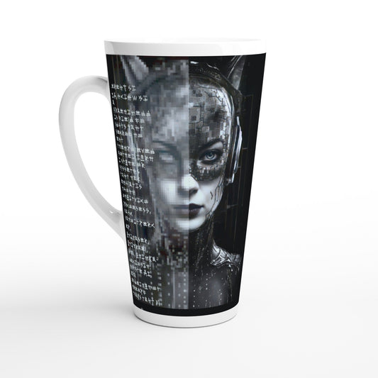 CAT WOMAN 2050 Latte Mug - Rarileto