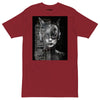 Brick Red Front View of CAT WOMAN 2050 Premium Heavyweight T-Shirt