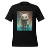 Front Ghost Black: CATS Premium Crewneck T-Shirt in Black (Front Ghost View)