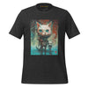 Front Ghost Dark Gray Heather: CATS Premium Crewneck T-Shirt in Dark Gray Heather (Front Ghost View)