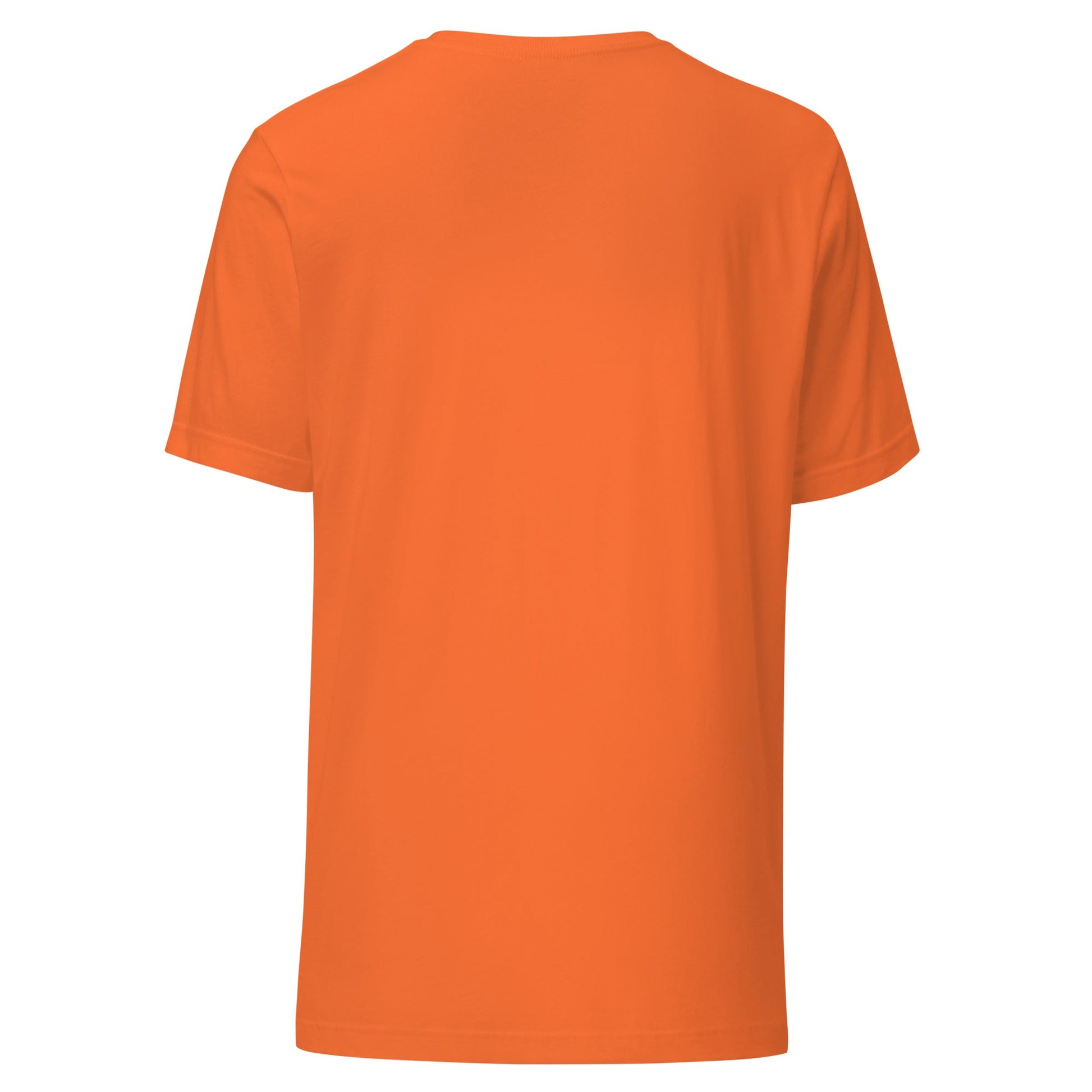 Back Ghost Orange: CATS Premium Crewneck T-Shirt in Orange (Back Ghost View)