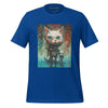 Front Ghost Royal: CATS Premium Crewneck T-Shirt in Royal (Front Ghost View)