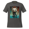 Front Ghost Asphalt: CATS Premium Crewneck T-Shirt in Asphalt (Front Ghost View)