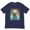 Front Navy: CATS Premium Crewneck T-Shirt in Navy