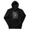 CAVEMAN PORTRAIT Hoodie in Black - Rarileto - Front View