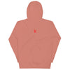 CAVEMAN PORTRAIT Hoodie in Dusty Rose - Rarileto - Back View