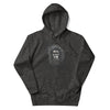 CAVEMAN PORTRAIT Hoodie in Charcoal Heather - Rarileto - Front View