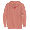 CAVEMAN PORTRAIT Hoodie in Dusty Rose - Rarileto - Back Ghost View