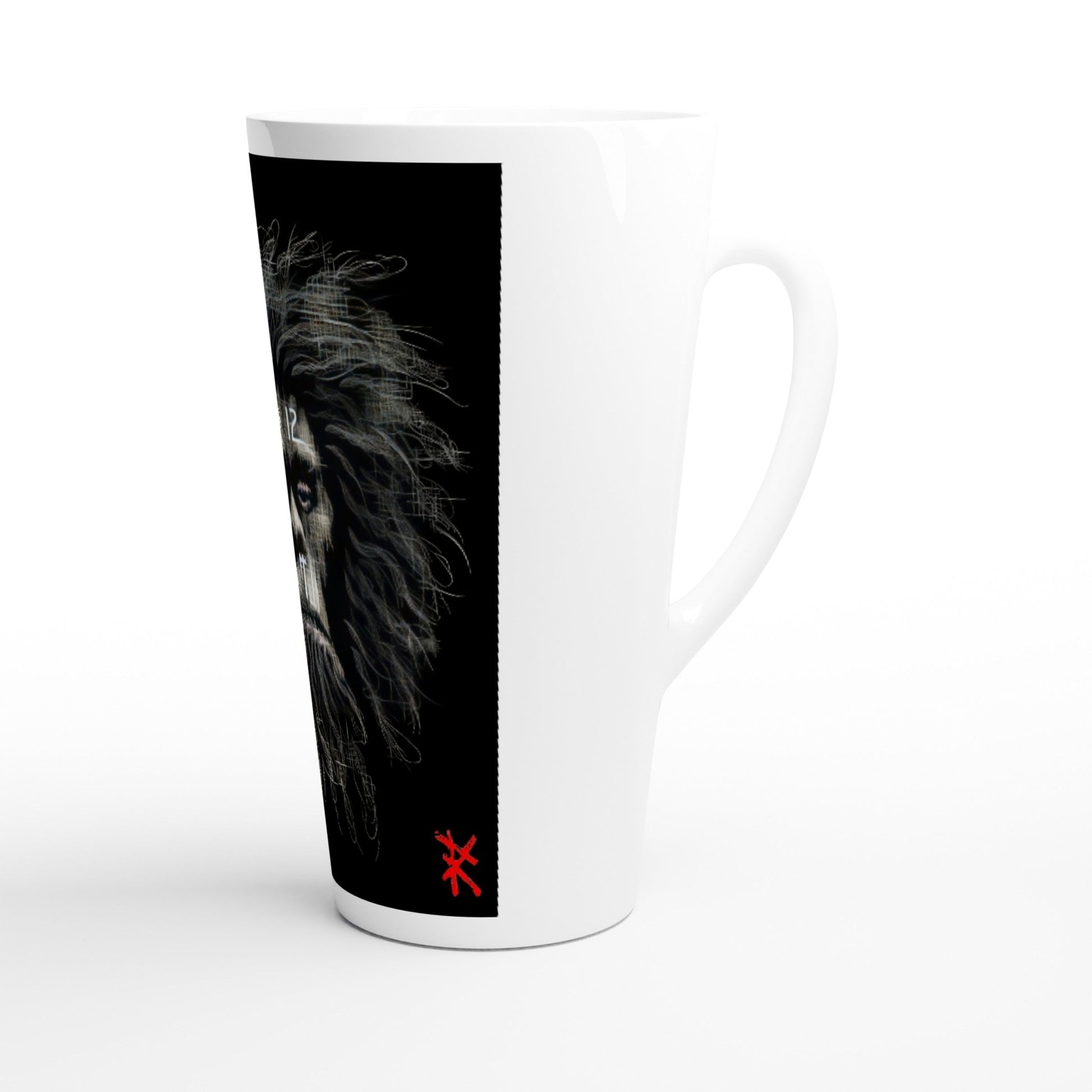 CAVEMAN PORTRAIT Latte Mug - Rarileto