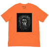 Front Orange: CAVEMAN PORTRAIT Premium Crewneck T-Shirt in Orange

