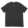 Back Dark Gray Heather: CAVEMAN PORTRAIT Premium Crewneck T-Shirt in Dark Gray Heather

