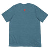 Back Teal: CAVEMAN PORTRAIT Premium Crewneck T-Shirt in Teal

