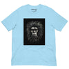 Front Baby Blue: CAVEMAN PORTRAIT Premium Crewneck T-Shirt in Baby Blue

