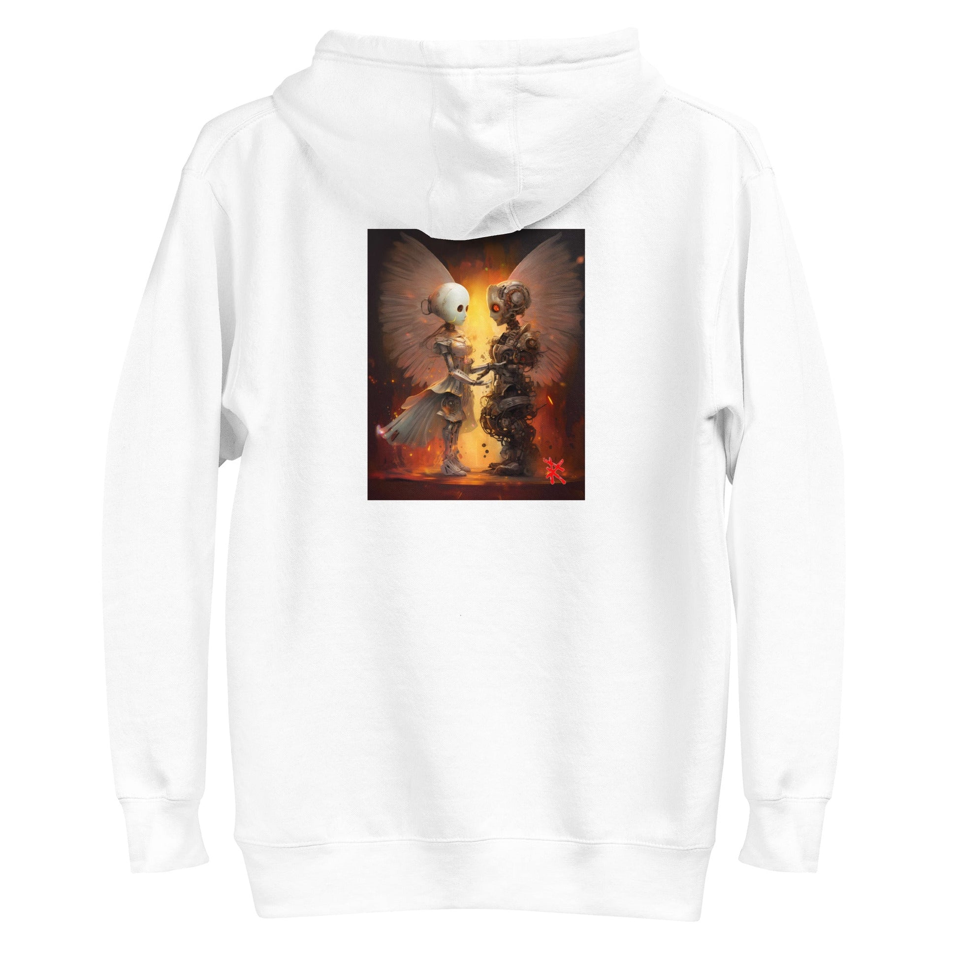 Ghost: CELESTIAL ANDROID Hoodie in White - Back Ghost View