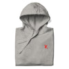 Folded: CELESTIAL ANDROID Hoodie in Sport Grey - Folded Front View