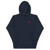 Front: CELESTIAL ANDROID Hoodie in Navy - Front View