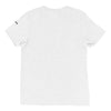 Solid White Tri-blend Back View of COLIBRI Unisex Tri-blend T-Shirt