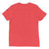 Red Tri-blend Back View of COLIBRI Unisex Tri-blend T-Shirt