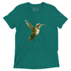 Teal Tri-blend Front View of COLIBRI Unisex Tri-blend T-Shirt