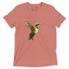 Mauve Tri-blend Front View of COLIBRI Unisex Tri-blend T-Shirt