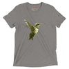 Grey Tri-blend Front View of COLIBRI Unisex Tri-blend T-Shirt