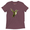 Maroon Tri-blend Front View of COLIBRI Unisex Tri-blend T-Shirt