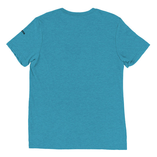 Aqua Tri-blend Back View of COLIBRI Unisex Tri-blend T-Shirt