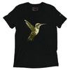 Solid Black Tri-blend Front View of COLIBRI Unisex Tri-blend T-Shirt