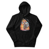 COLORFUL ROBOT Hoodie in Black - Rarileto - Front View