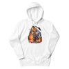 COLORFUL ROBOT Hoodie in White - Rarileto - Front View