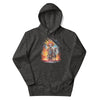 COLORFUL ROBOT Hoodie in Charcoal Heather - Rarileto - Front View