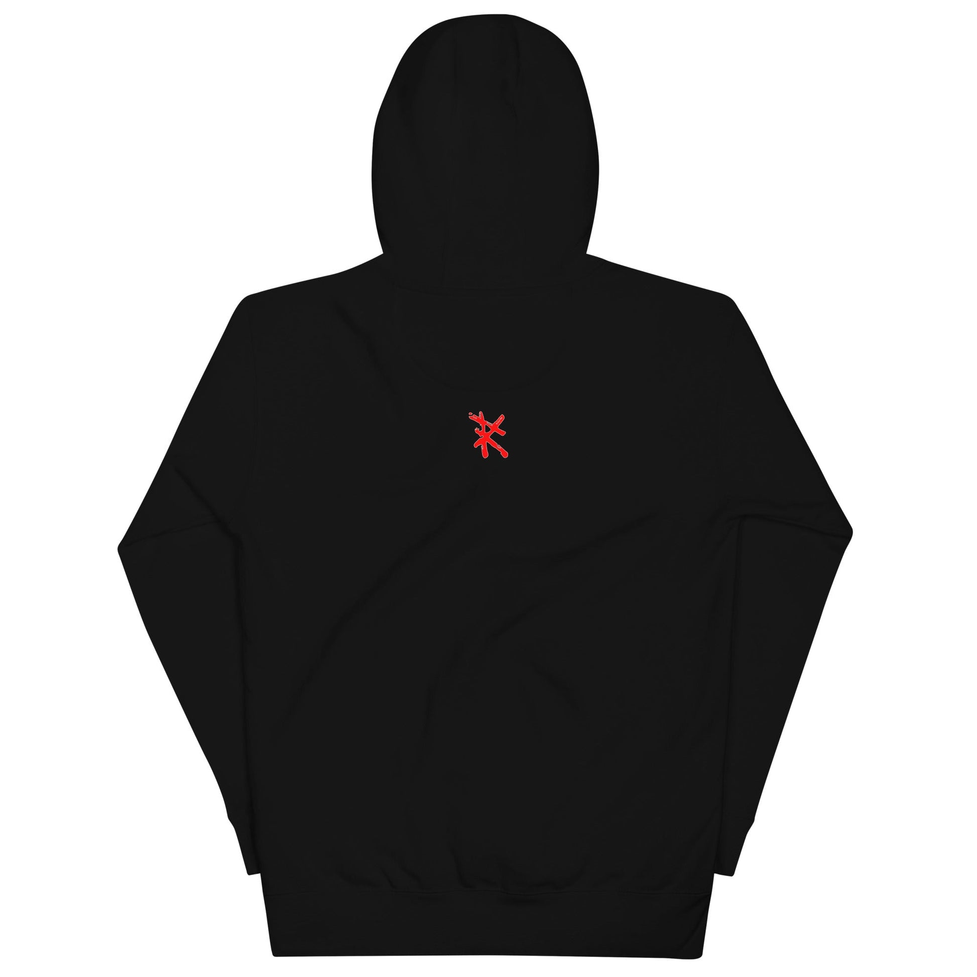 COLORFUL ROBOT Hoodie in Black - Rarileto - Back View