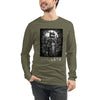 CRYPTIC CREATURE Long Sleeve Tee in Military Green - Rarileto - Front View on Model
