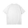 CUBY Unisex Slit Hem T-shirt - White Back View- Rarileto