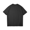 CUBY Unisex Slit Hem T-shirt - Black Back View- Rarileto